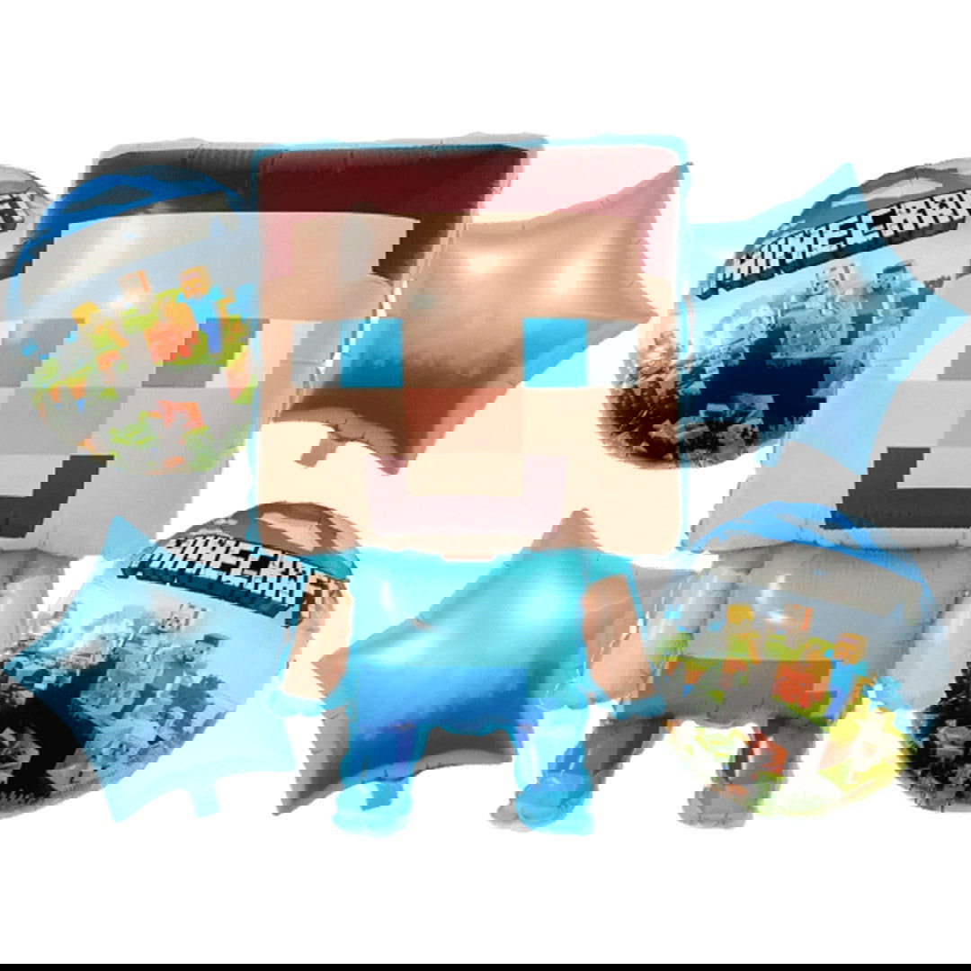 Minecraft Foil Balloons 5 Pcs  Set