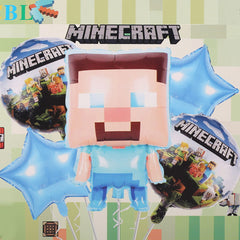 Minecraft Foil Balloons 5 Pcs  Set