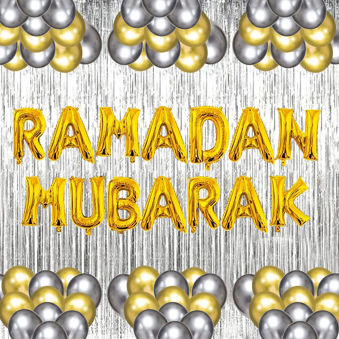 Golden & Silver Ramadan Balloon Kit Bundle