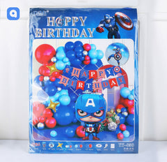 Pack of 100 | Birthday Party Pack | Captain America Theme Birthday Party decor - ardor