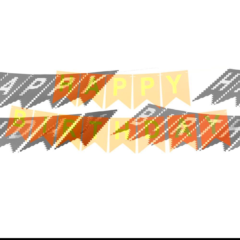 Plain Happy Birthday Bunting Banners - ardor