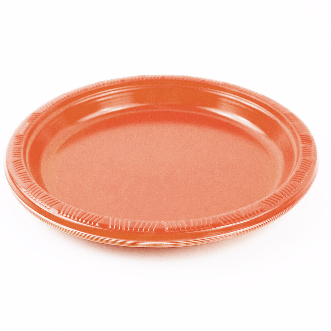 Plain Plastic Plates 10 Pcs