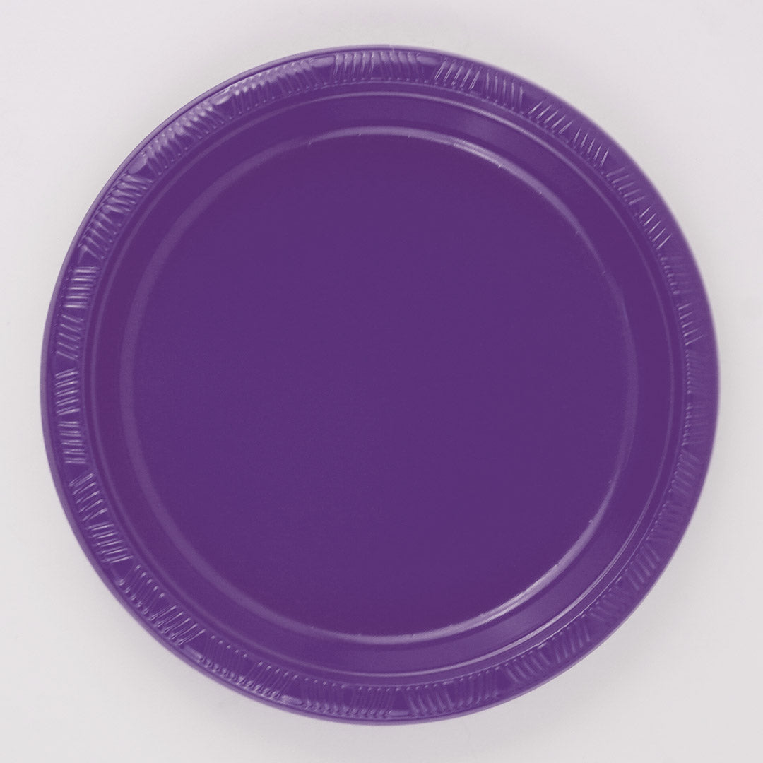 Plain Plastic Plates 10 Pcs