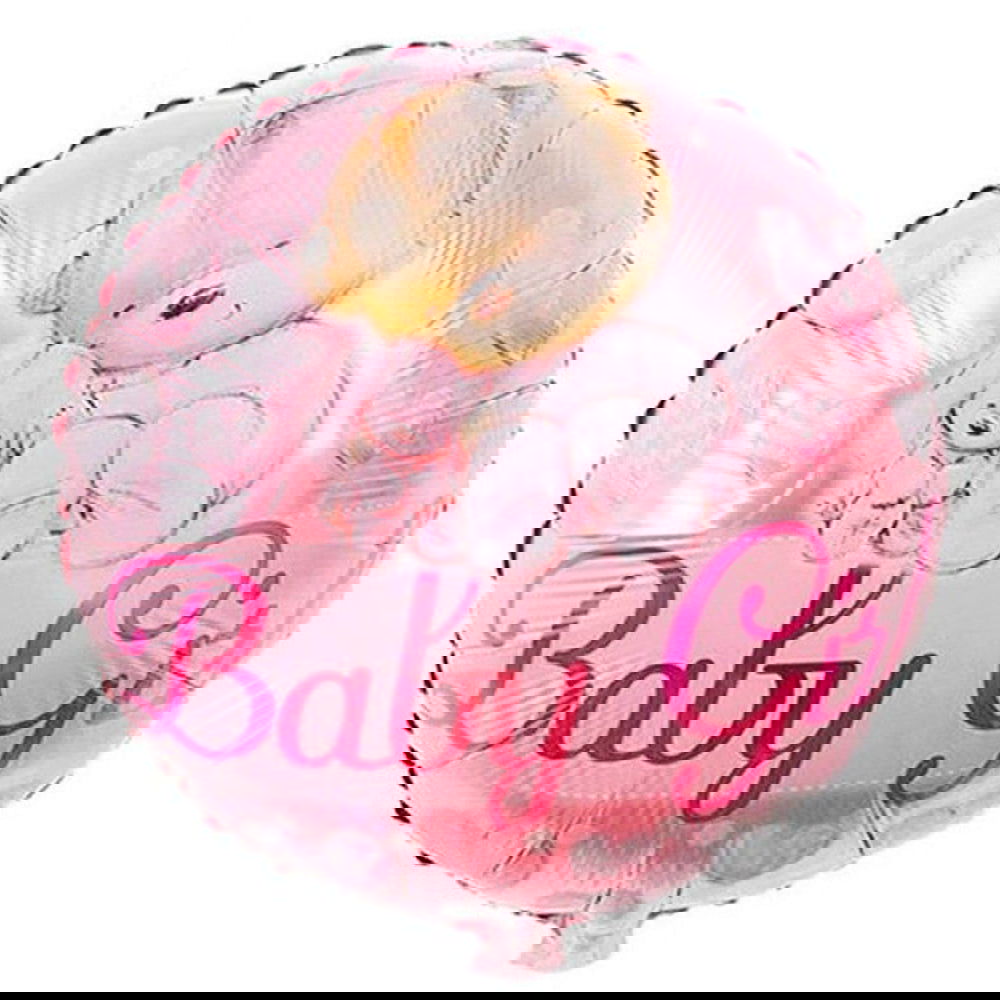 Round Baby Girl Foil Balloons - ardor