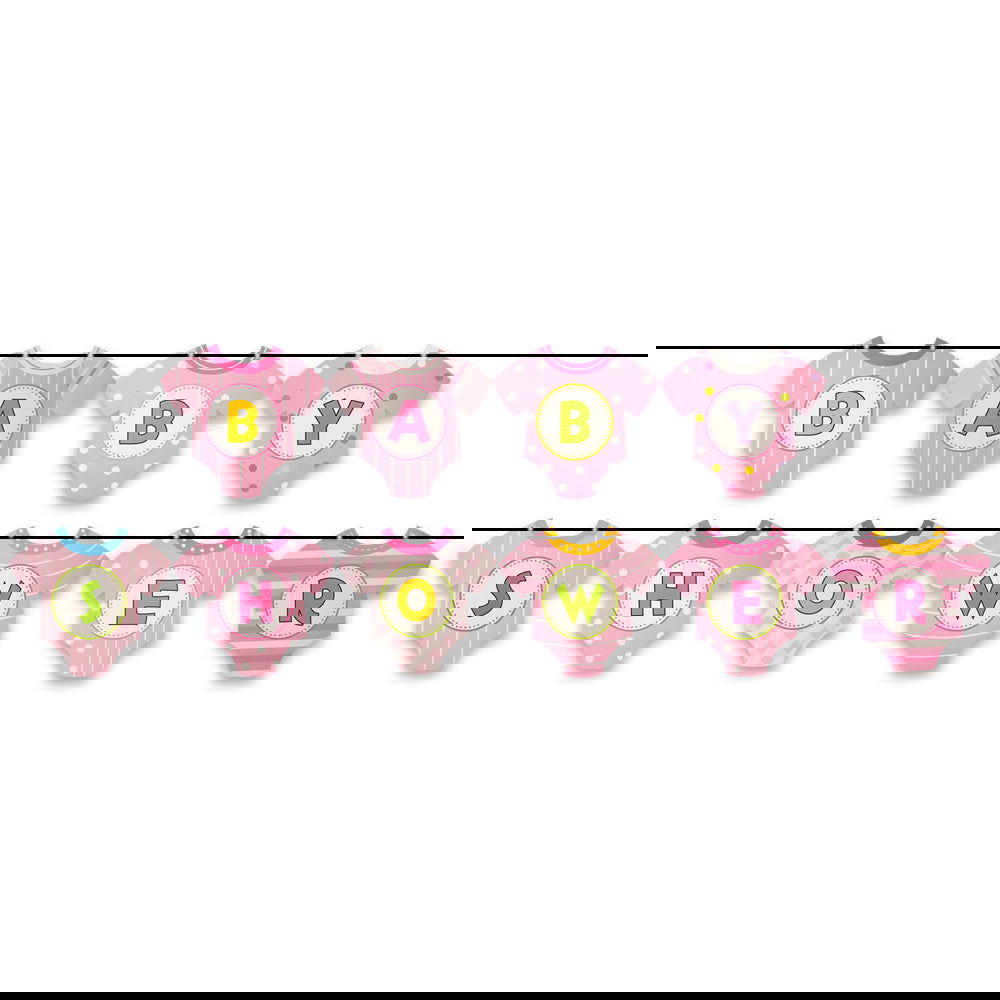 Shirt Shape Baby Shower Hanging Banner - ardor