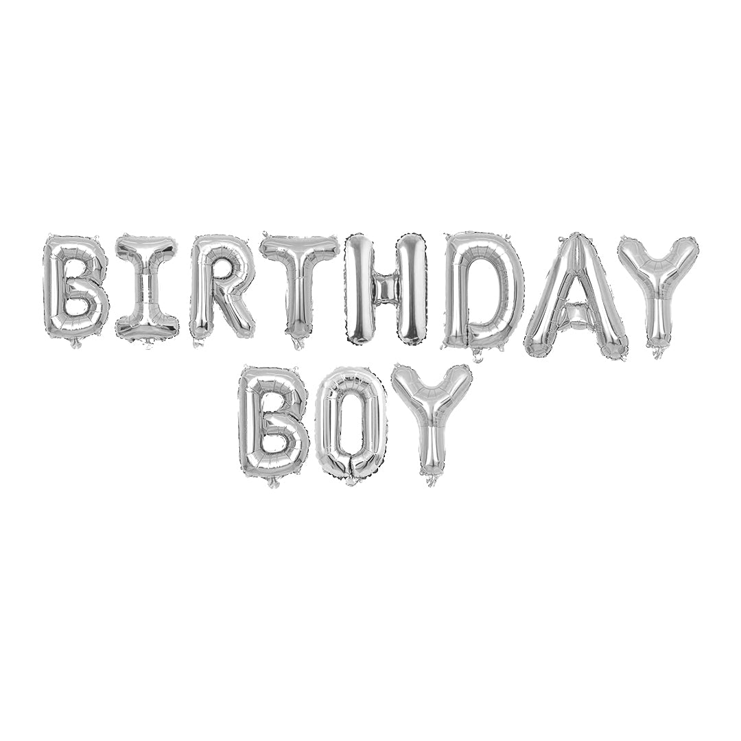 Birthday Boy Foil Balloons Set