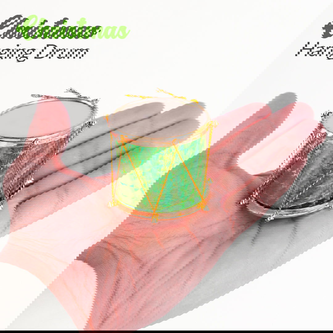 Small Hanging Drum 12 Pcs for Christmas Tree Decor - ardor