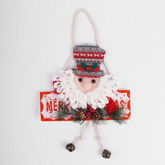 Snow Man & Santa Claus 1 Pcs Hanging for Christmas Party Decor - ardor