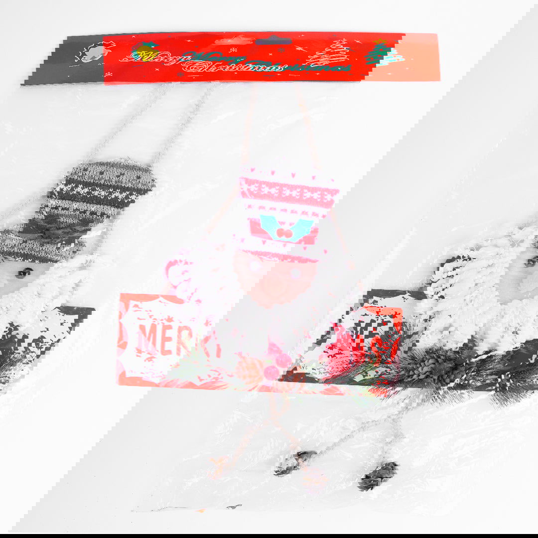 Snow Man & Santa Claus 1 Pcs Hanging for Christmas Party Decor - ardor