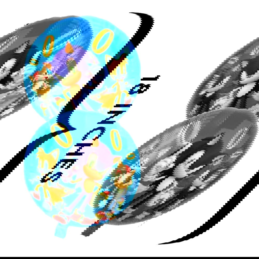 Sonic 5 Pcs Foil Balloons Set - ardor