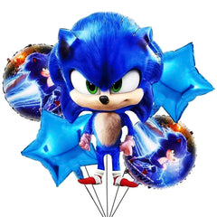 Sonic Foil Balloons 5 Pcs  Set