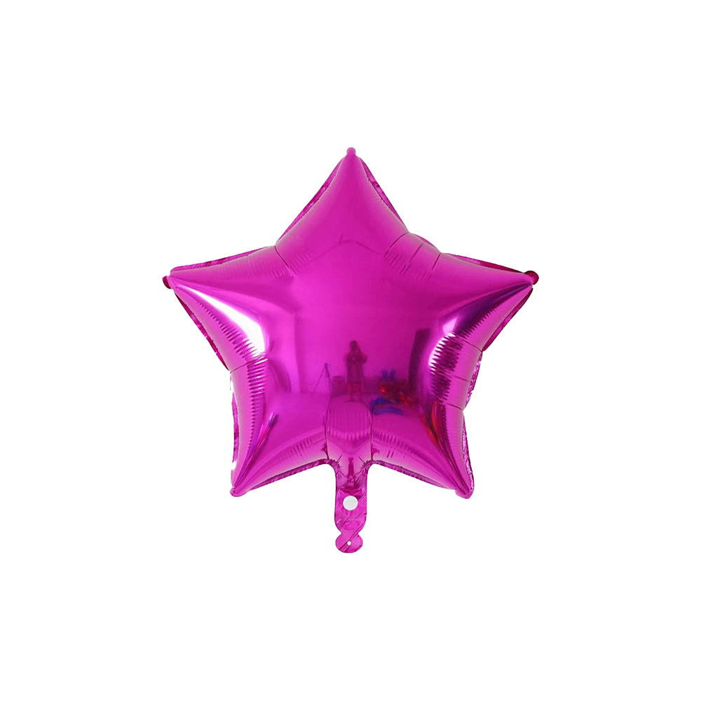 Star Foil Balloon Dark Pink Color - ardor