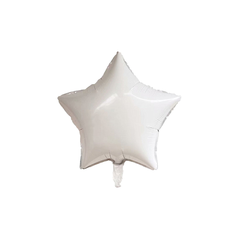 Star Foil Balloon White Color - ardor