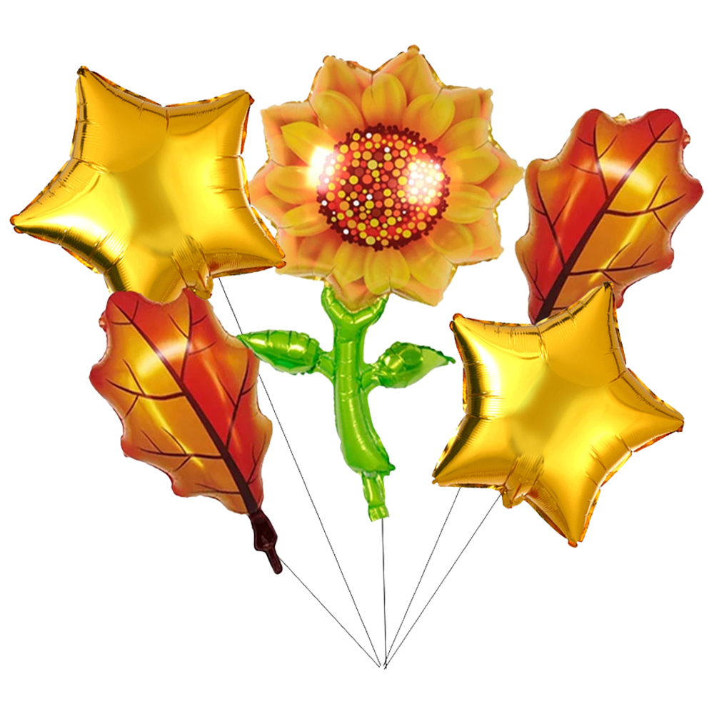 Sunflower 5 Pcs Foil Balloons Set - ardor