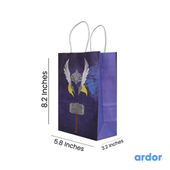 Thor Print Goodie Bag Pack of 12 - ardor