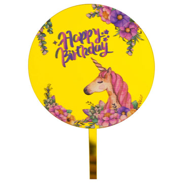 Unicorn (Golden) Cake Topper (Imported) - ardor