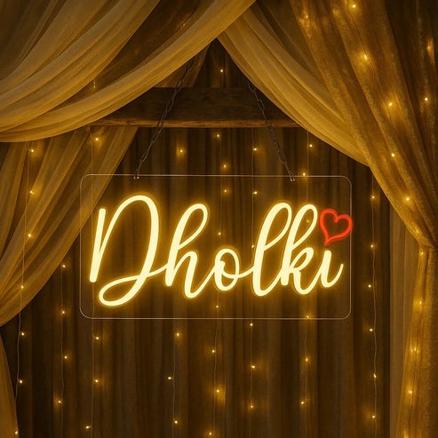 LED Neon Sign – 1×2 ft (Customizable Option Available)