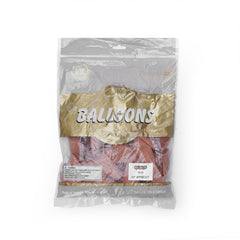 Pack of 100 - 12 Inches -  Apricot latex Balloon - Premium Quality Balloons for Parties & Events