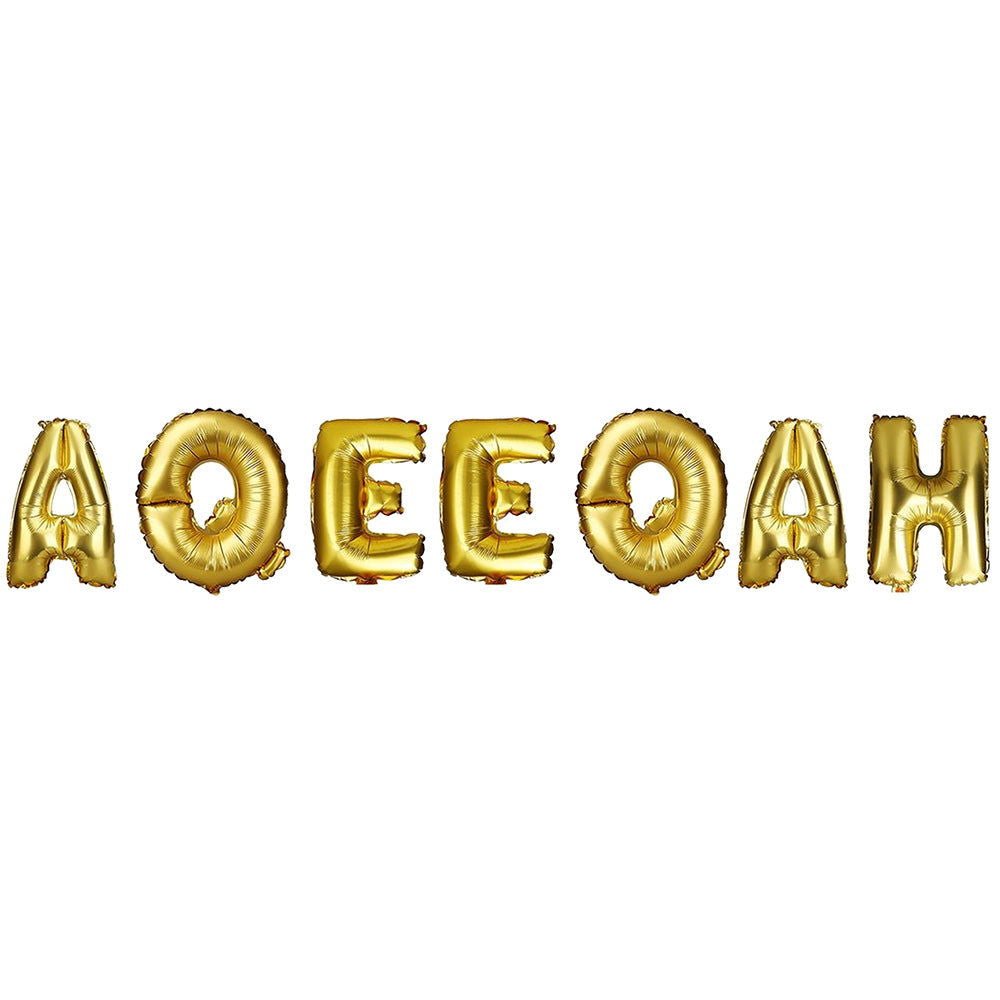 Aqeeqah Foil Balloon Golden Color - aliakbardecoration