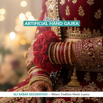 Artificial Hand Flower Gajray – Mehndi & Wedding Wear Accessory - aliakbardecoration