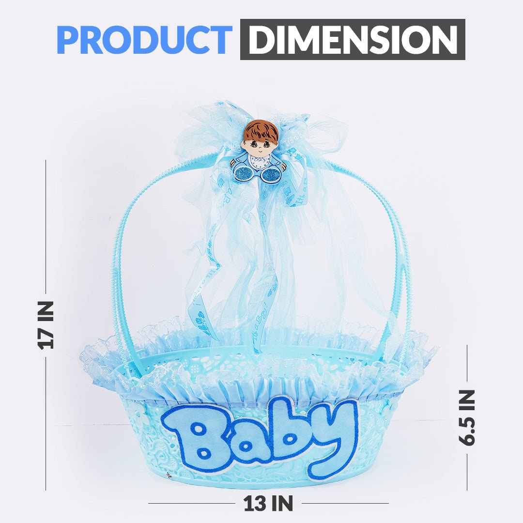 Baby Boy & Baby Girl Basket for Baby Shower - aliakbardecoration