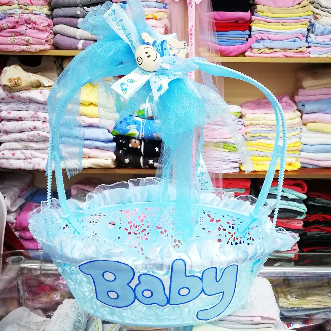 Baby Boy & Baby Girl Basket for Baby Shower - aliakbardecoration