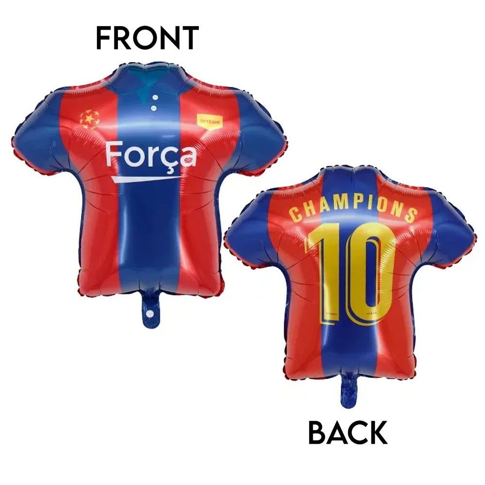 Barca Football Shirt Foil Balloons - aliakbardecoration