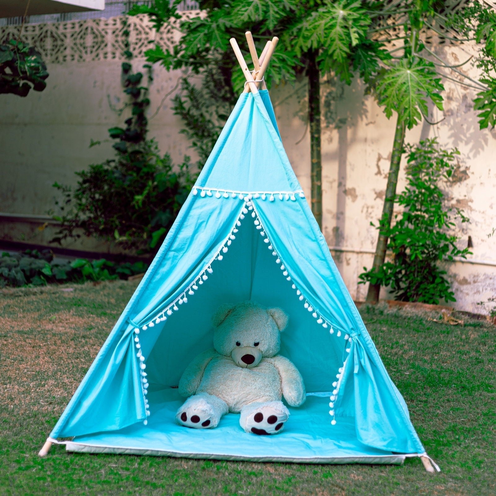 Blue Teepee Tent - aliakbardecoration