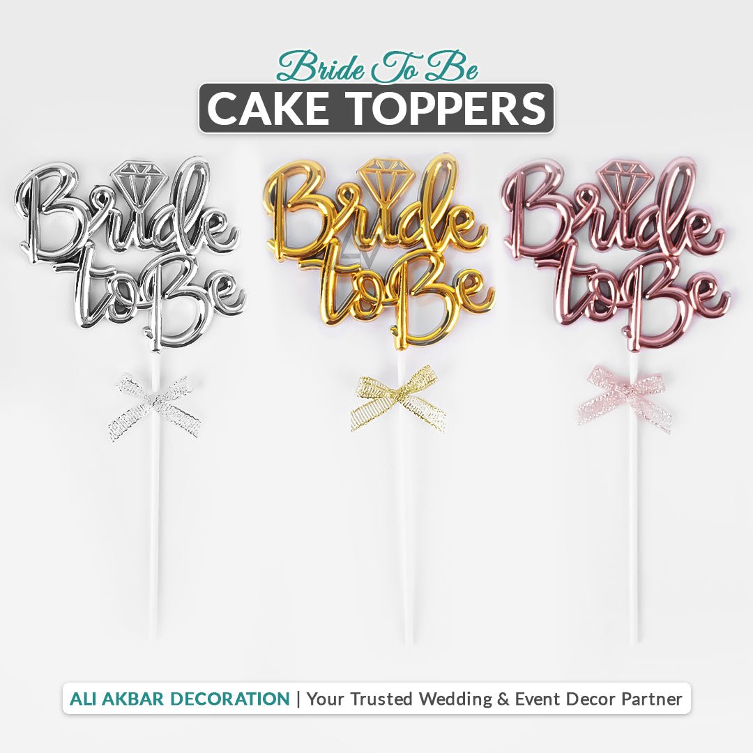 BRIDE TO BE Cake Toppers - aliakbardecoration