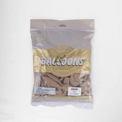 Pack of 100 - 12 Inches - Camel latex Balloon - Premium Quality Balloons for Parties & Events