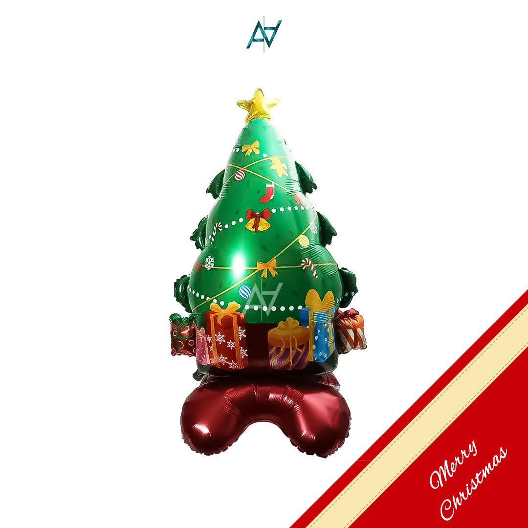 Christmas Tree Foil Balloon – Festive Party Decoration - aliakbardecoration