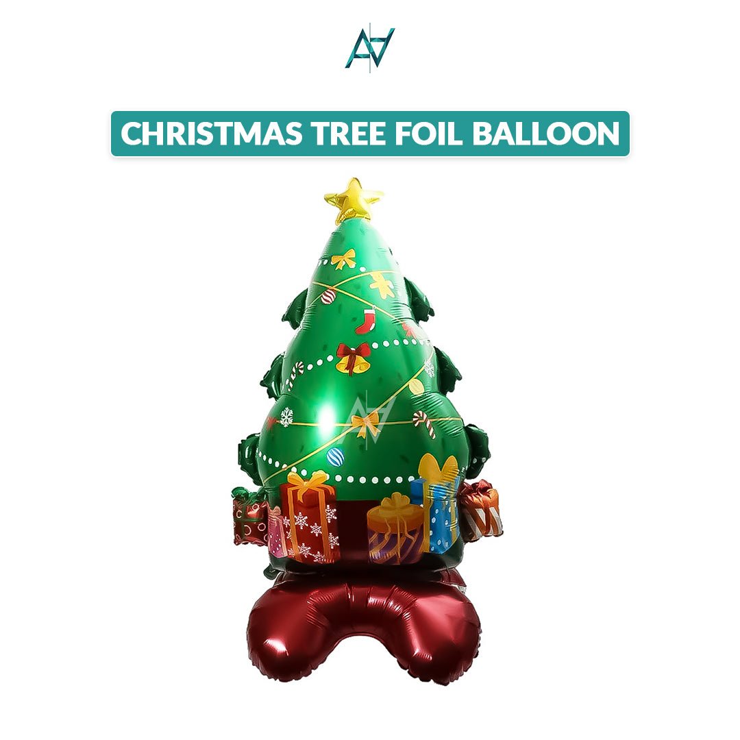Christmas Tree Foil Balloon – Festive Party Decoration - aliakbardecoration