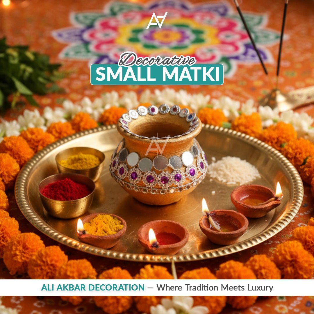 Decorative Clay Matki for Diwali & Festive Decor – Ali Akbar Decorations - aliakbardecoration