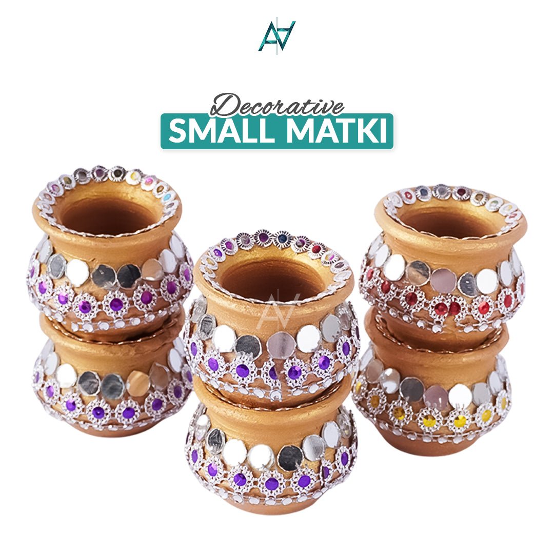 Decorative Clay Matki for Diwali & Festive Decor – Ali Akbar Decorations - aliakbardecoration