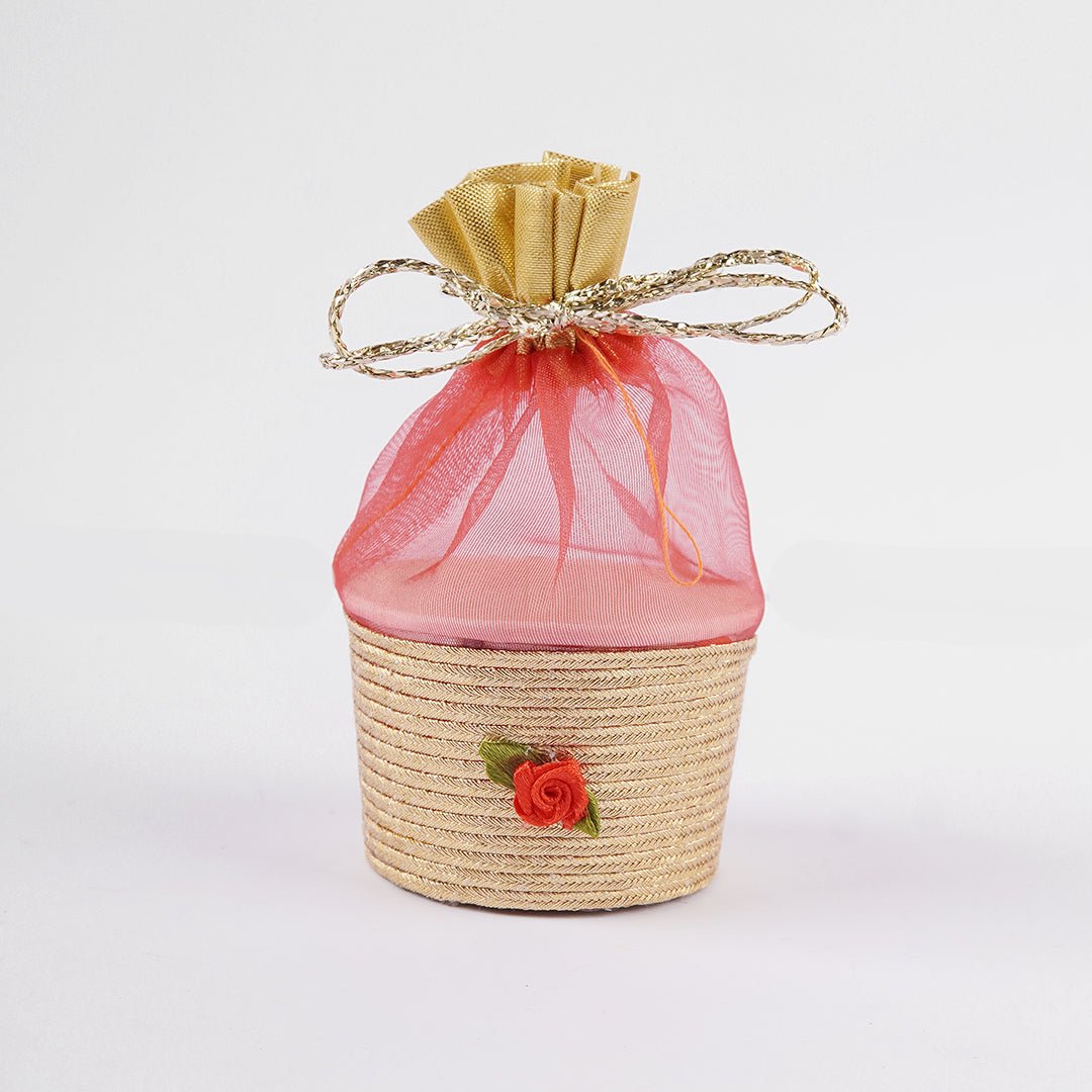 Fancy Cup Organza Pouches - aliakbardecoration