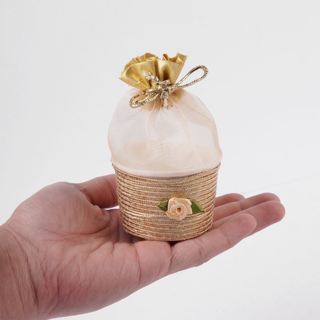 Fancy Cup Organza Pouches - aliakbardecoration