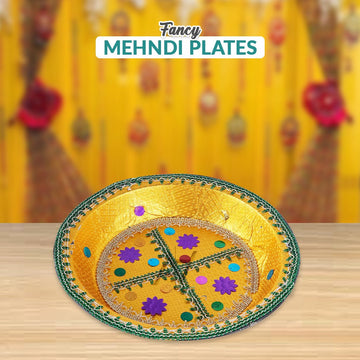 Fancy Mehndi Plates - aliakbardecoration