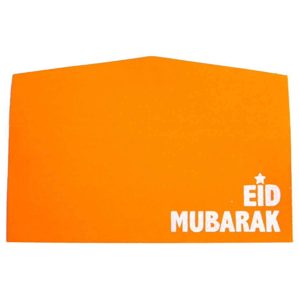 Fluorescent Orange Eid Envelope - aliakbardecoration