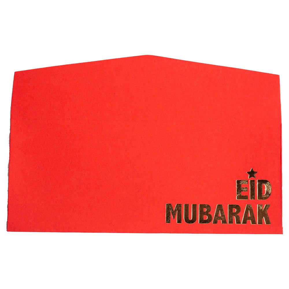 Fluorescent Red Eid Envelopes - aliakbardecoration