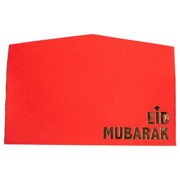 Fluorescent Red Eid Envelopes - aliakbardecoration