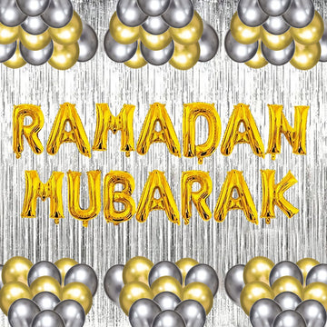 Golden & Silver Ramadan Balloon Kit Bundle - aliakbardecoration