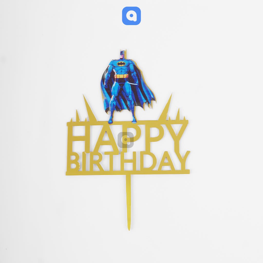 Happy Birthday Acrylic Cake Topper - aliakbardecoration