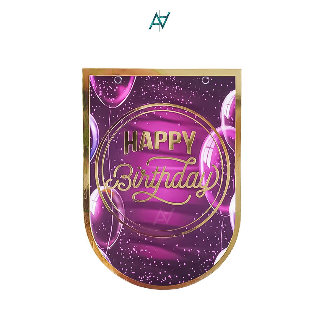 Happy Birthday Bunting Banner - Ali Akbar decorations - aliakbardecoration