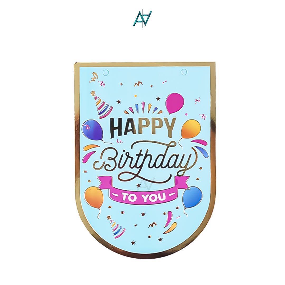 Happy Birthday Bunting Banner - Ali Akbar decorations - aliakbardecoration