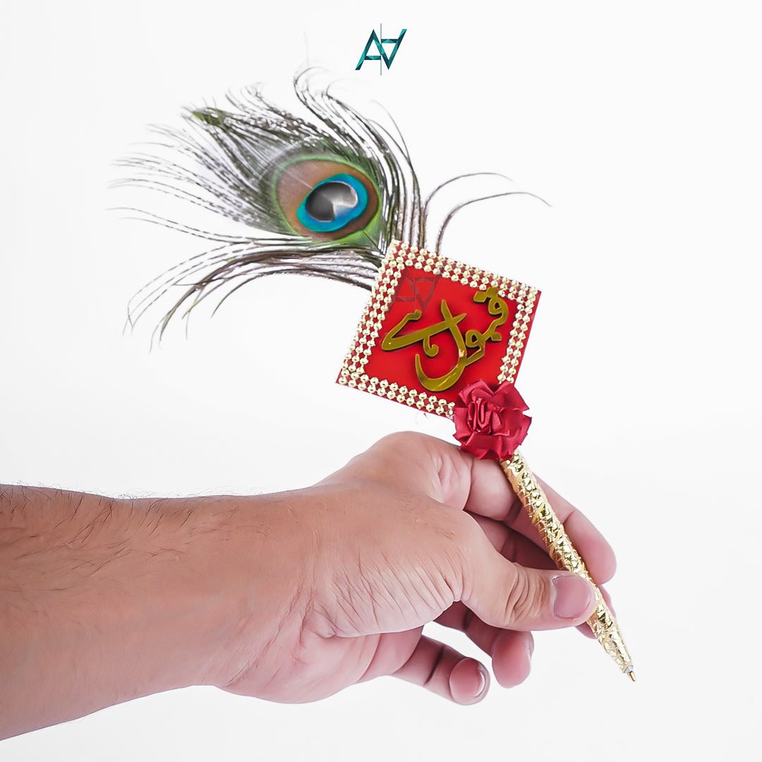 Nikkah Pen for Bride & Groom – Islamic Wedding Signing Pen | Multiple Designs & Colors - aliakbardecoration