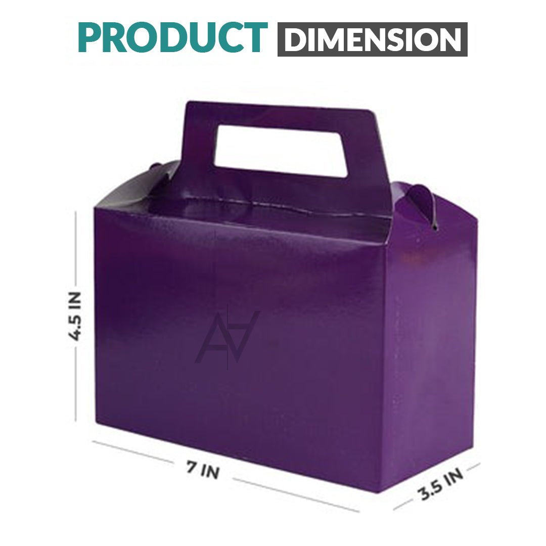 Pack of 10 - Dark purple Goodie Boxes | Perfect for Parties & Events – Ali Akbar Decoration - aliakbardecoration