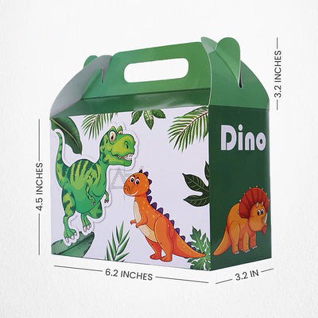 Pack of 10 - Dino Theme Goodie Boxes - Ali Akbar Decoration - aliakbardecoration