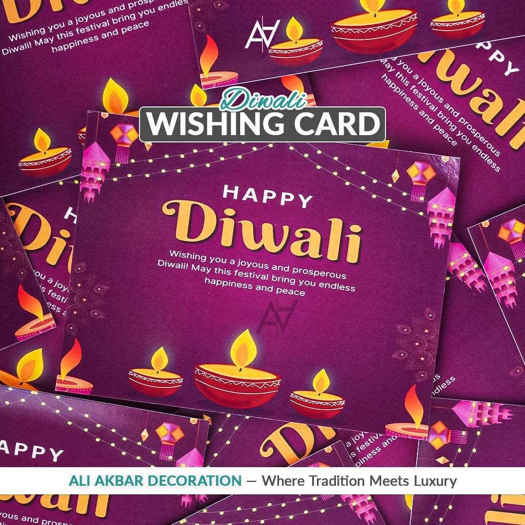 Pack of 10 – Diwali Wishing Cards | Ali Akbar Decorations - aliakbardecoration