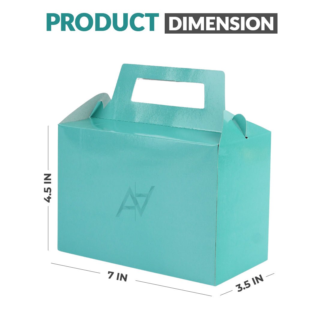 Pack of 10 - Sea green Goodie Boxes | Perfect for Parties & Events – Ali Akbar Decoration - aliakbardecoration
