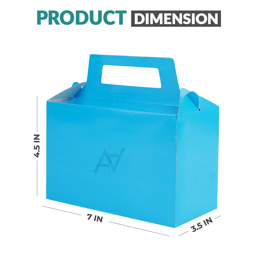 Pack of 10 - Standard blue Goodie Boxes | Perfect for Parties & Events – Ali Akbar Decoration - aliakbardecoration